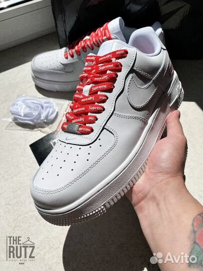 Кроссовки Nike Air Force 1 low white supreme