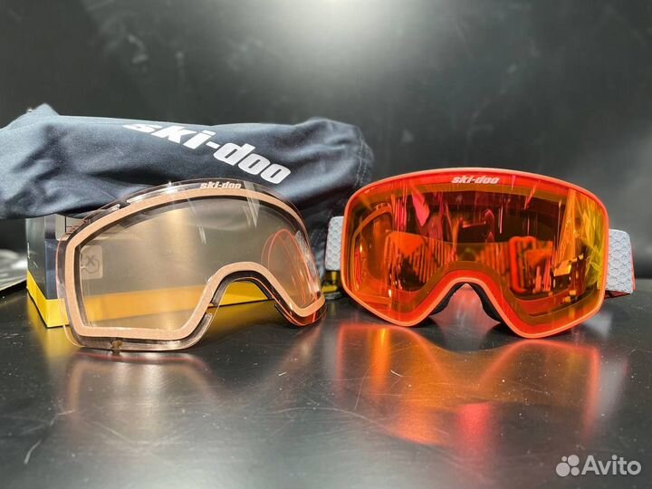 Очки защитные Ski-Doo edge red (uv) 4485890030