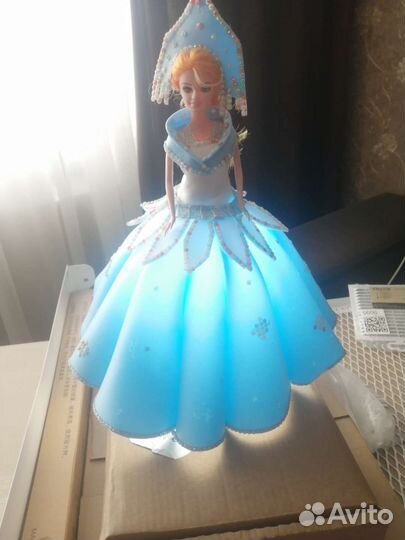 Кукла светильник. Снегурочка