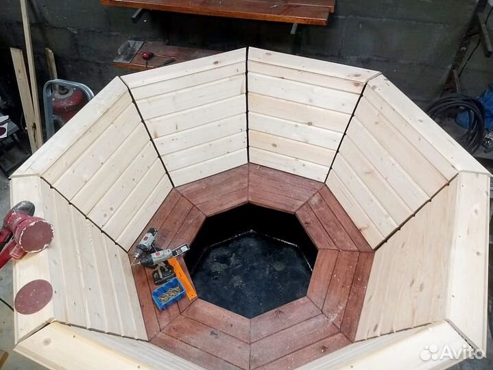 Банный чан от производителя, глубина 1100 мм