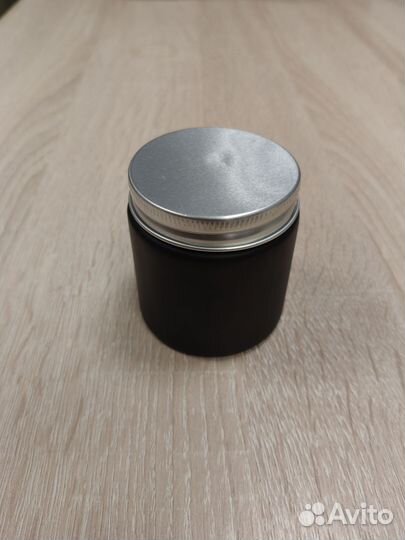 Стеклянная матовая баночка