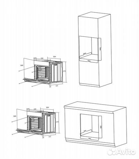 Электрический духовой шкаф новая
