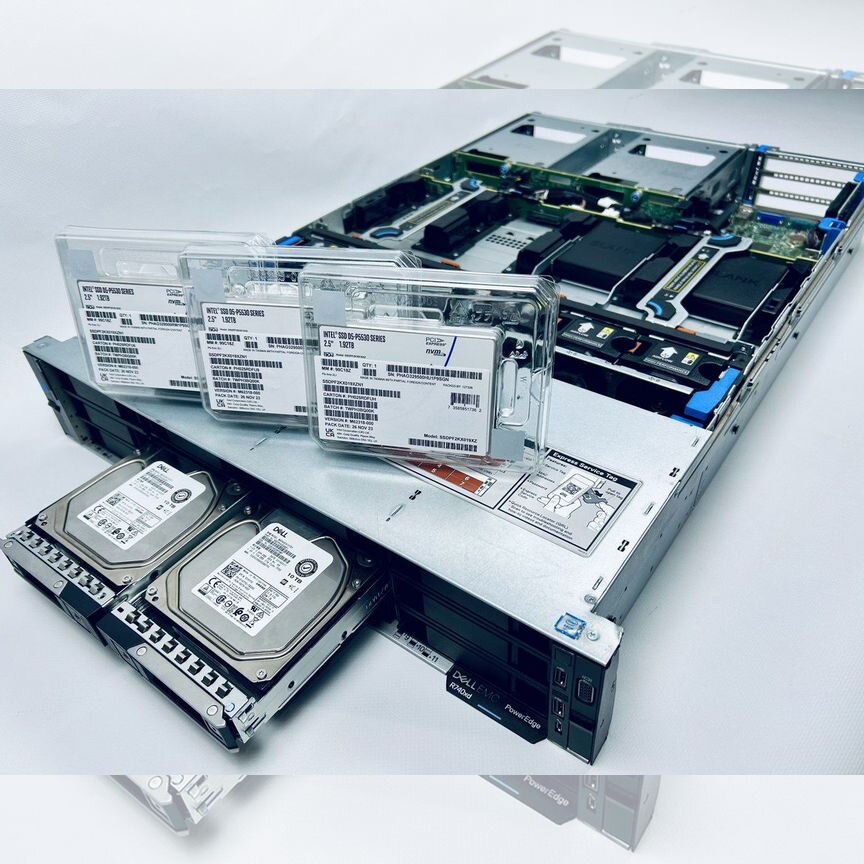 [R740XD] Сервер Dell 12lff 4nvme Xeon Gold 6248 128g R740xd