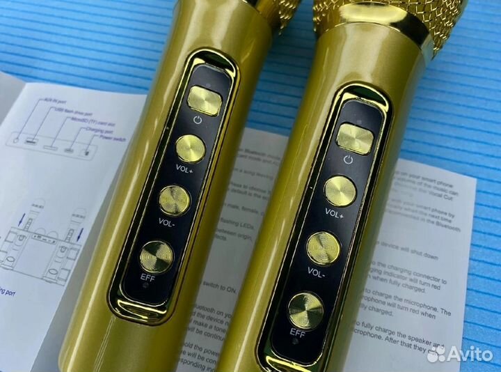 Караоке станция Suyosd. 2 беспроводных микрофона