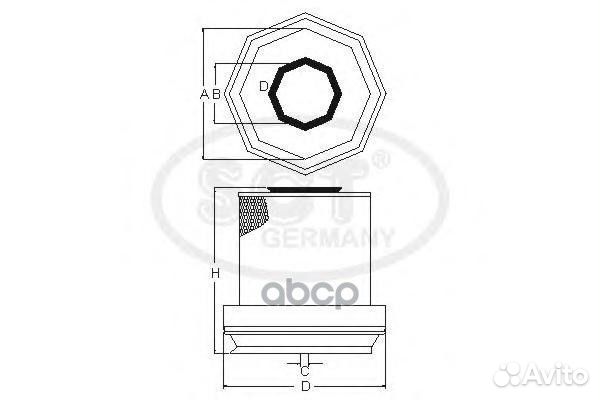 Фильтр воздушный SB3226 SCT