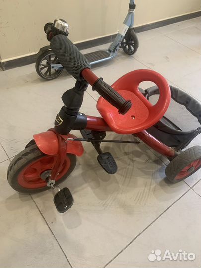 Велосипед коляска с ручкой