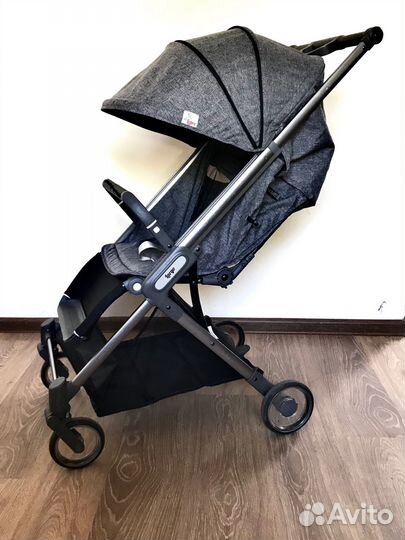 Коляска прогулочная Lepre Серая