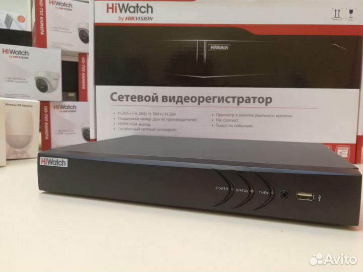 PoE 4-кан IP видеорегистратор DS-N304P(C) HiWatch