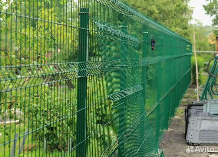 Забор из 3D сетки под ключ + Установка + Доставка
