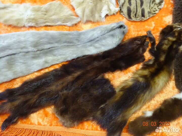 Чемодан СССР полный натурального меха