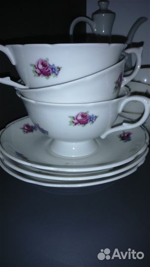Чайный набор «Роза». Пролетарий. СССР
