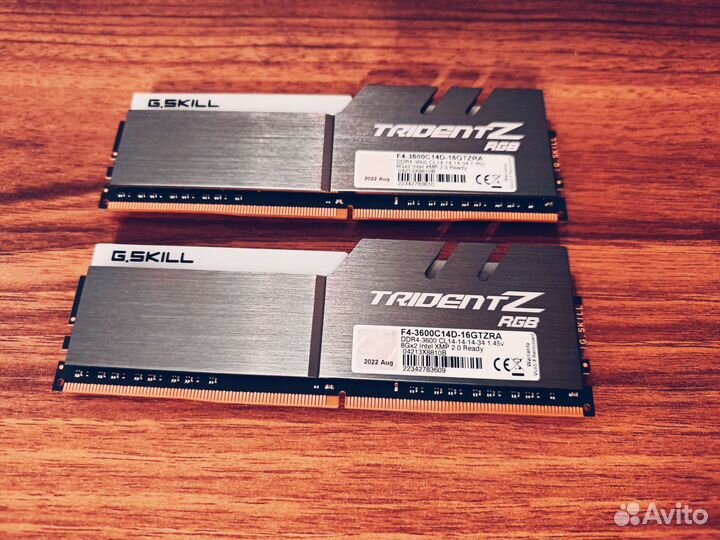 DDR4 G.Skill trident Z 3600 CL14
