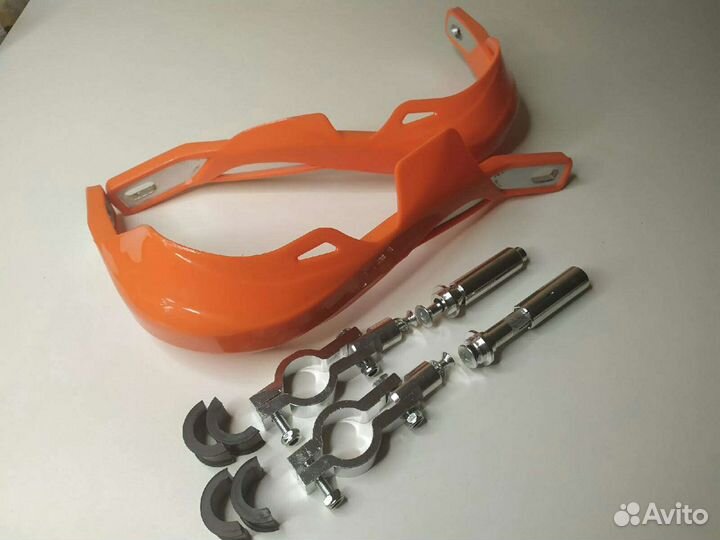 Защита рук на мотоцикл новая (Бел, черн, оранж)