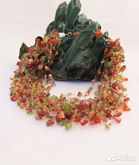 Колье из натуральных камней