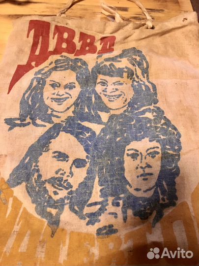 Винтажная сумкасумка лен