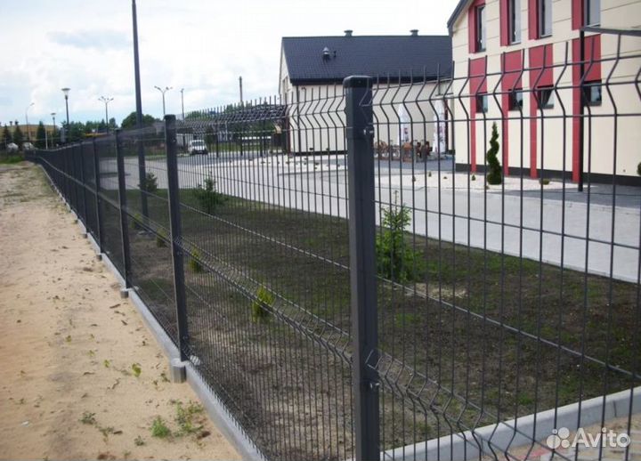 Забор из 3D сетки цена за метр работа по договору
