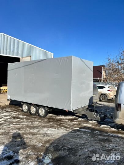 Коммерческий прицеп с тентом 3-х остный