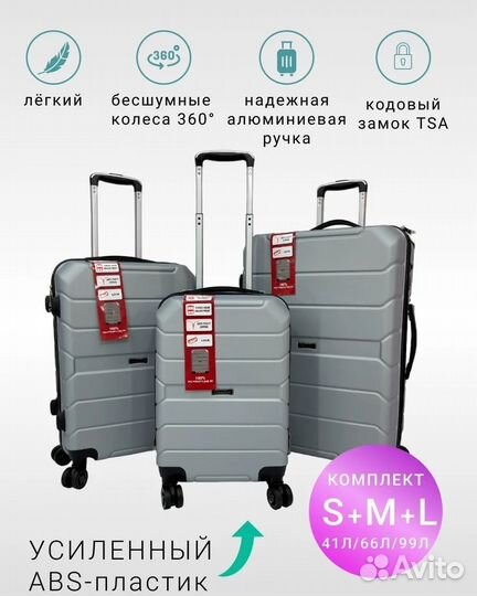 Чемодан из поликарбоната(ABC пластик)