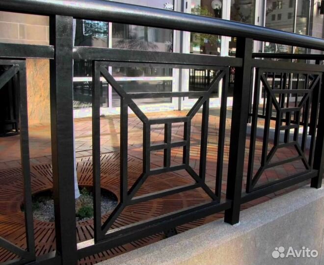 Металлические балконные ограждения Модель № 1820