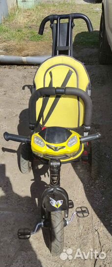 Детский велосипед с родительской ручкой