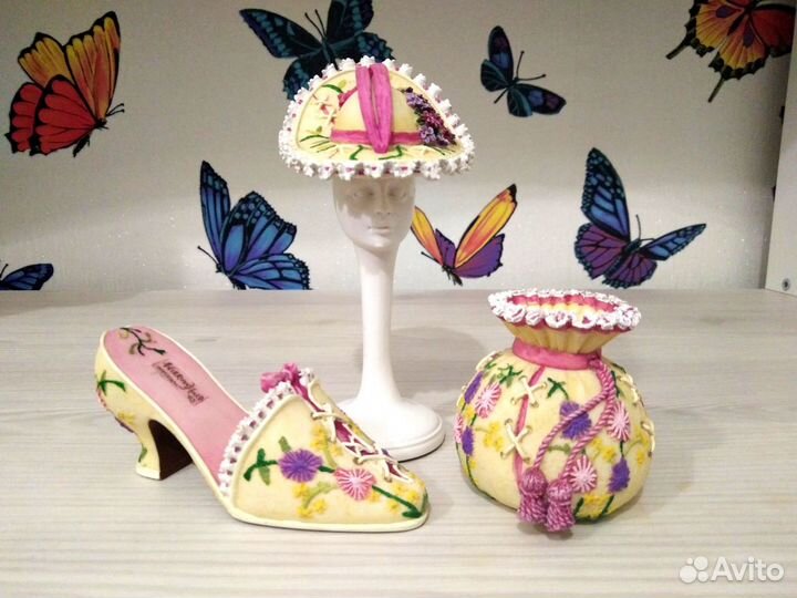 Миниатюрные сумочки, шляпы, винтаж. Англия