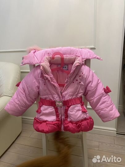 Зимний комбинезон для девочки 86
