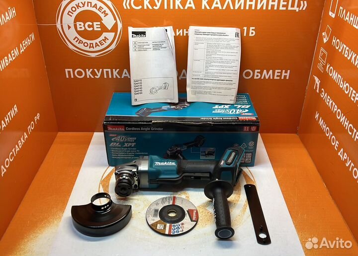 Ушм Makita GA013GZ XGT 40V, Без зу, Без акб