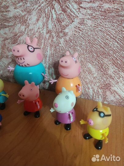 Свинка Пеппа, родители, друзья, семья