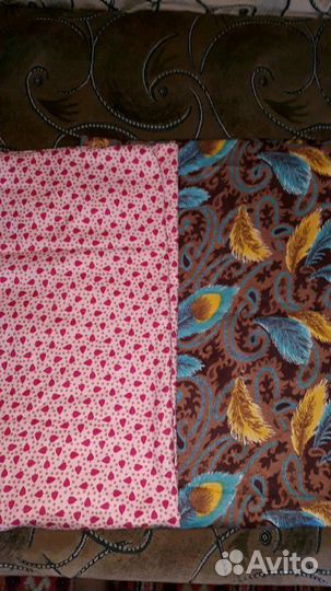 Ткани отрезы ссср. шторы и тюль гдр