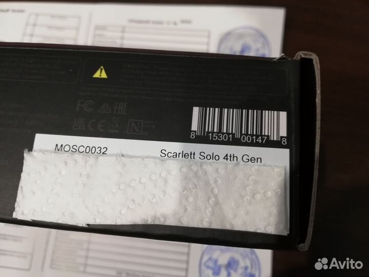 Focusrite Scarlett Solo 4 Gen аудиоитерфейс