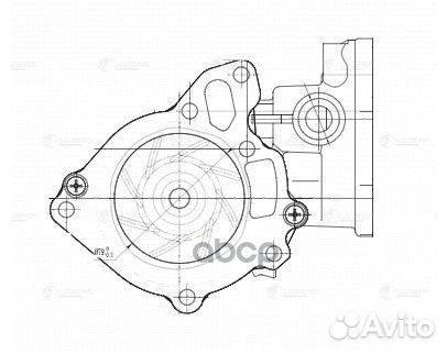 LWP 1148 помпа Mitsubishi Pajero Sport 2.5D 08