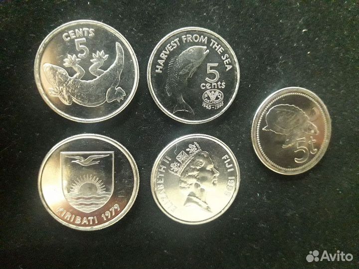 Регулярные монеты Австралии и Океании