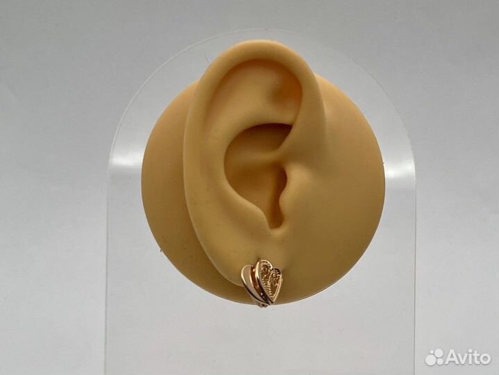 Золотые серьги 585 пробы
