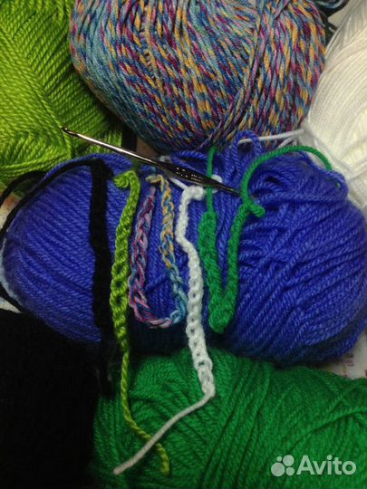 Пряжа маркеры Акрил Хлопок поштучно излишки