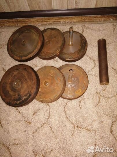 Гантели разборные 10 кг каждая