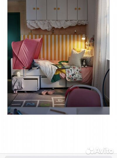 Полог розовый IKEA sufflett