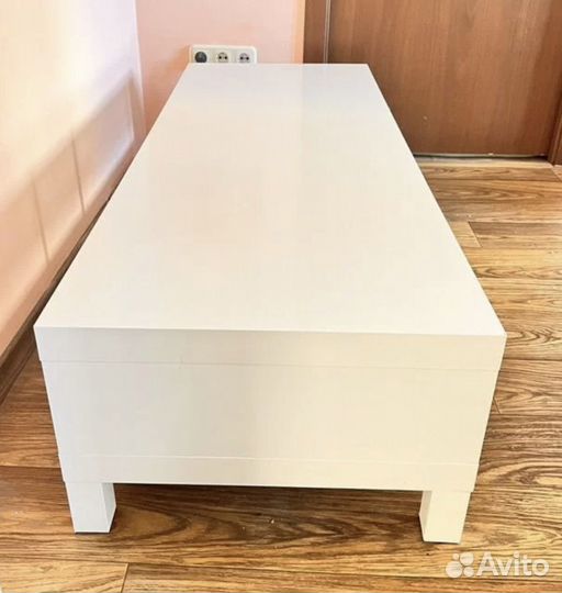 Тумба под телевизор икея Лакк белая