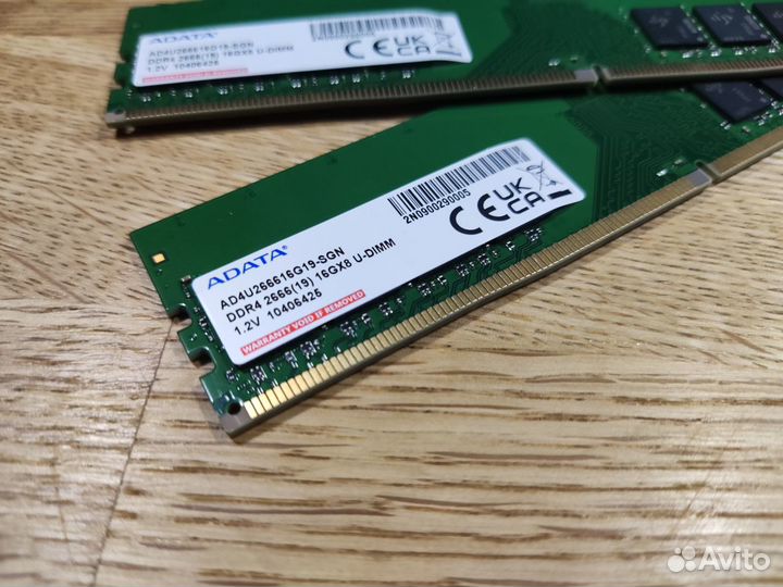 Оперативная память adata DDR4 2666Mhz 16gb