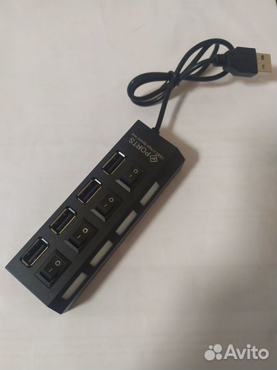 Usb разветвитель, Usb сплиттер на 4 порта
