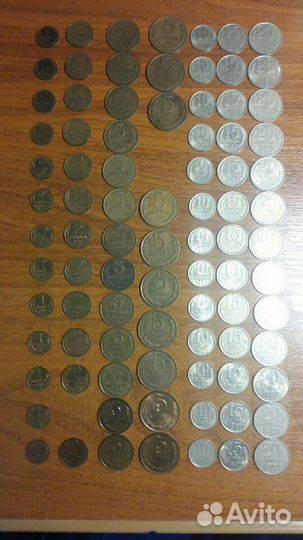 Монеты ссср. Годовые наборы 1961-1991