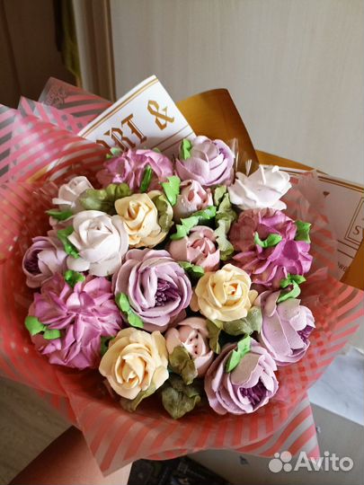 Зефирные цветы, букеты