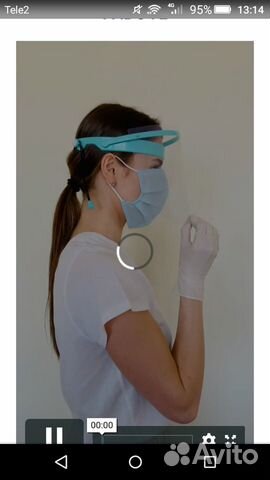 Экран защитный для лица,маска