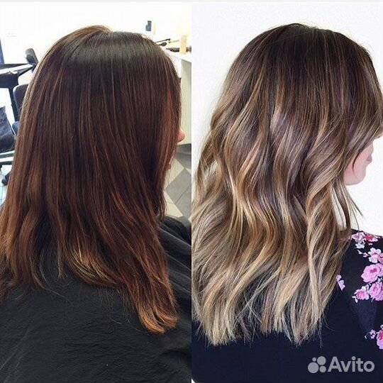 Стрижка окрашивание химия прикорневой объем