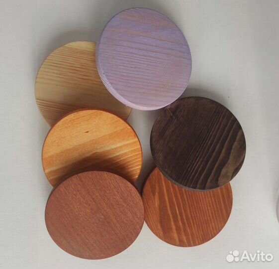 Деревянные крышки для свечей
