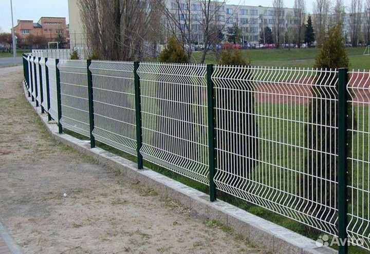 Монтаж установка забора 3d сетка