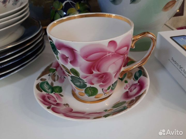 Бокал с блюдцем хайта гигант