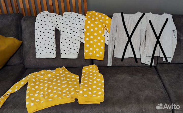 Кофты пакетом 140 для девочки / двойни