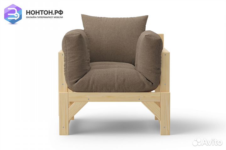 Кресло Амбер коричневое