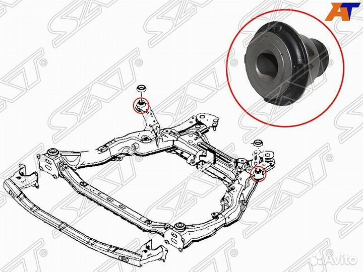 Сайлентблок передней балки mazda 6 GH 2008-2013 ST