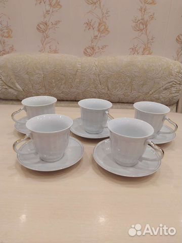 Чайные чашки с блюдцами